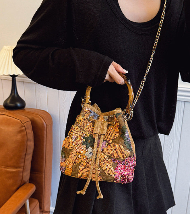 Handmade Vintage embroidered handbag