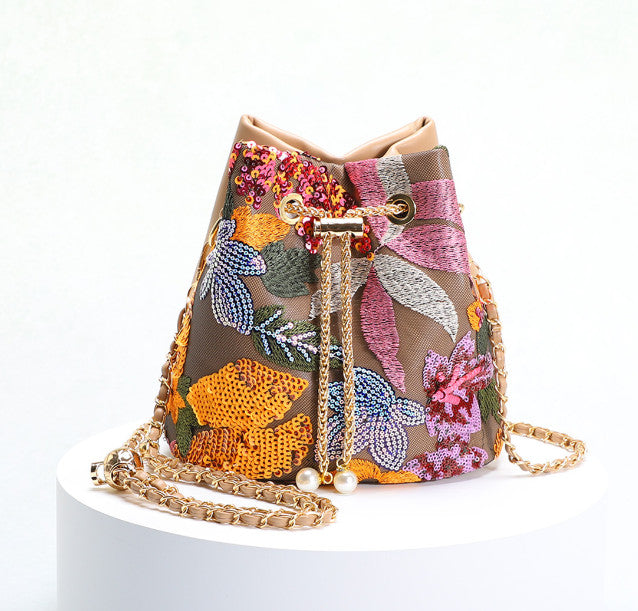Handmade Vintage embroidered handbag