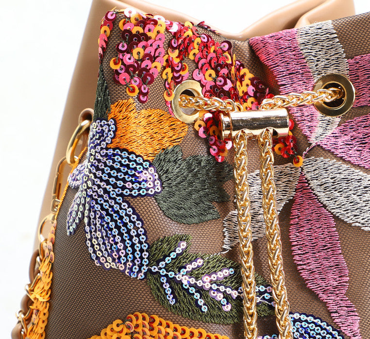 Handmade Vintage embroidered handbag