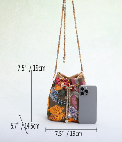 Handmade Vintage embroidered handbag