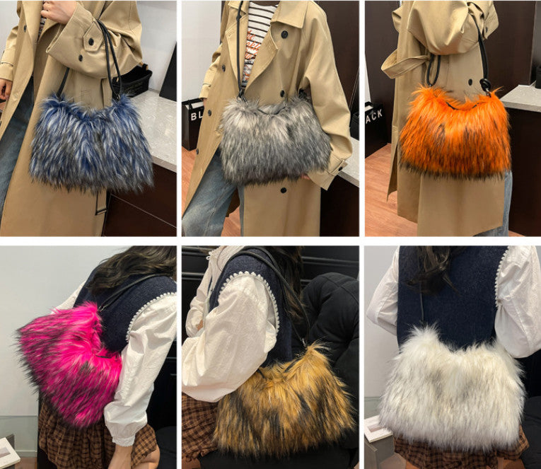 Fluffy Plush Tote Bag