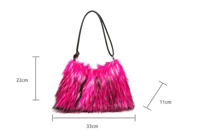 Fluffy Plush Tote Bag