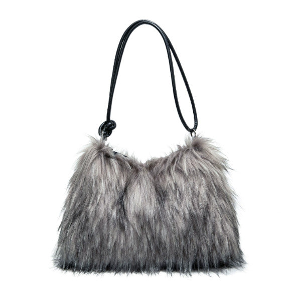 Fluffy Plush Tote Bag