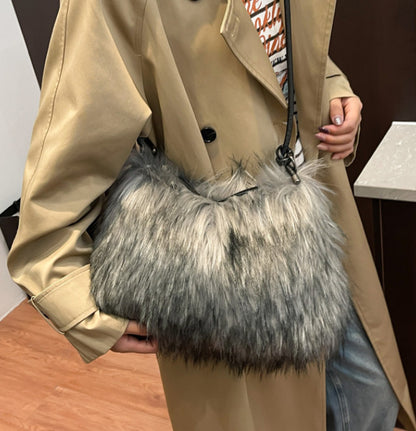 Fluffy Plush Tote Bag