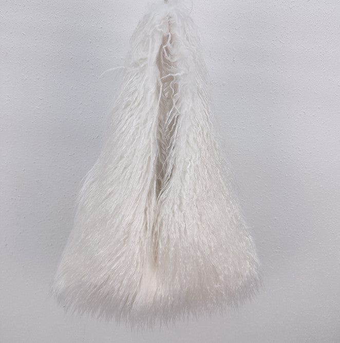 Large-Capacity Faux Fur Tote Bag Handheld Plush Bag
