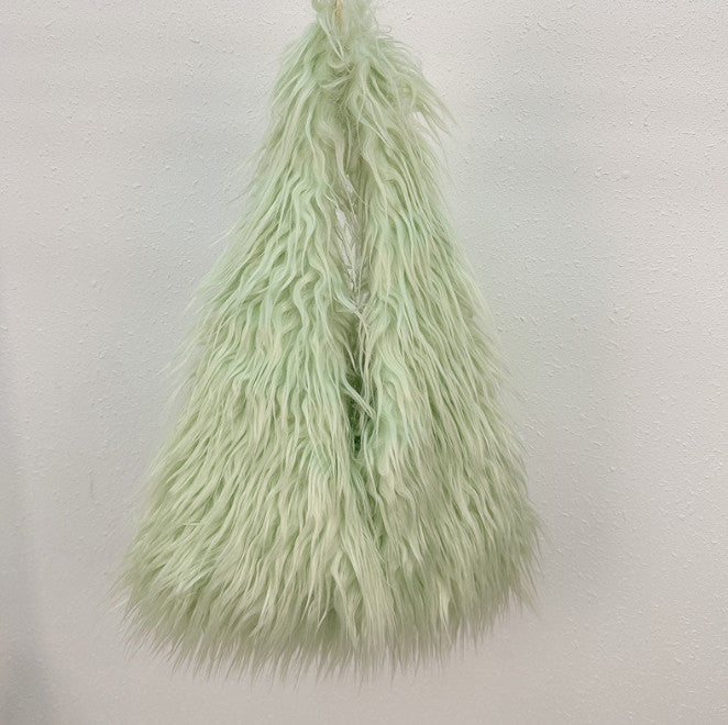 Large-Capacity Faux Fur Tote Bag Handheld Plush Bag