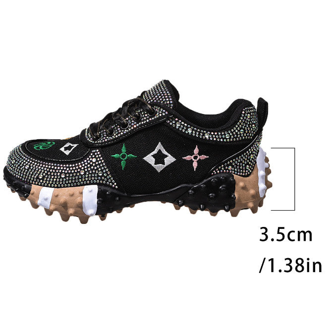 Women's Leather Casual Shoes Platform Sneakers Comfortable Skateboarding Shoes Fashionable Breathable Non slip Running Shoes Luxury Designers Shoes