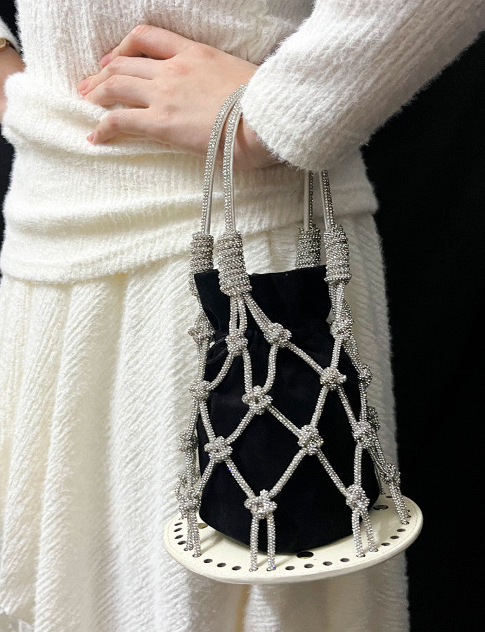 Miuco Pearl Clutch Handbag Women's Glittering Dinner Purse Party Wedding Prom Evening Bags