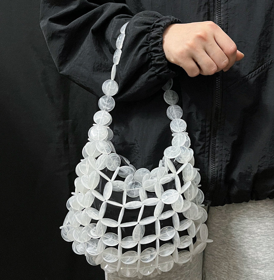 Luxury Pearl Bag Chain Bag Purse Evening Bags, Artificial Pearl Clutch Handmade Bags for Party Wedding Bridal Travel