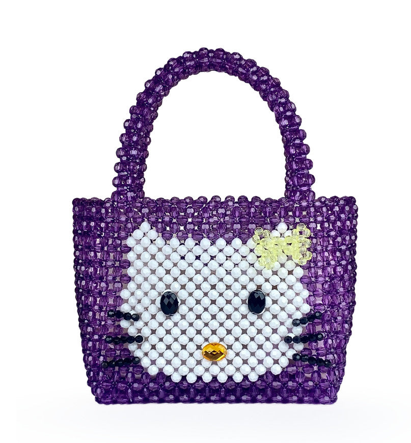 Women Beaded Handbags Elegant Handmade Weave Purse Crystal Pearl String Tote Bags for Banquet Wedding Cocktail