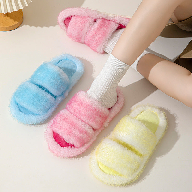 Wholesale fluffy slippers for women