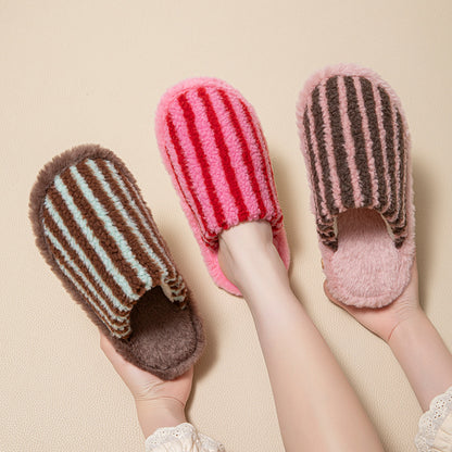 fluffy home plush slippers