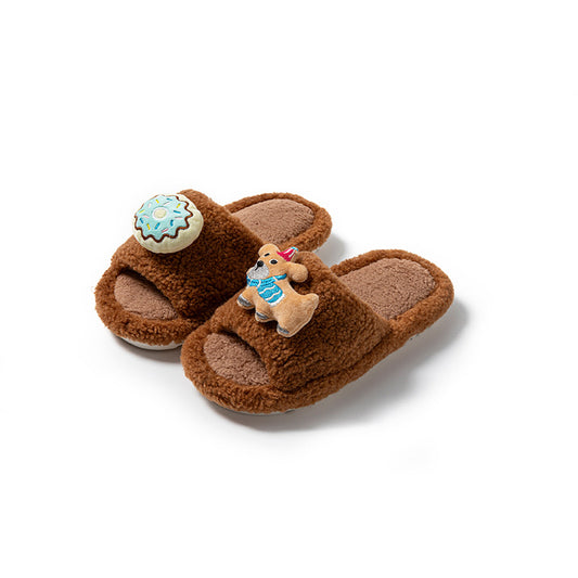 fluffy  women slippers plush