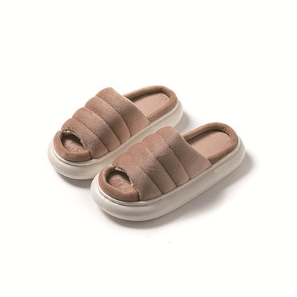 Open-toe fashion slippers