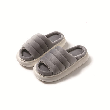 Open-toe fashion slippers