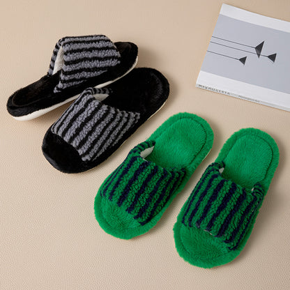 women's fluffy plush slippers home slippers