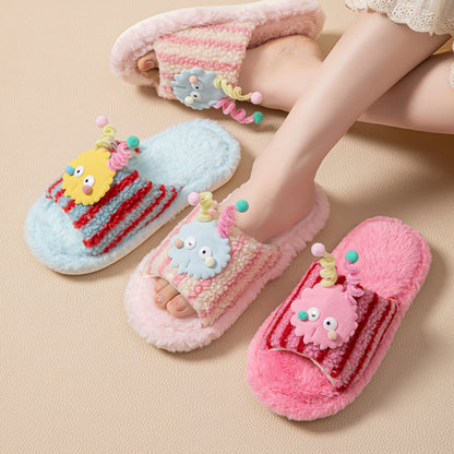 Wholesale Colors home indoor  plush slippers for women