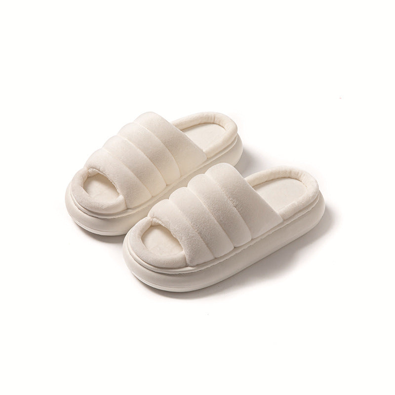 Open-toe fashion slippers