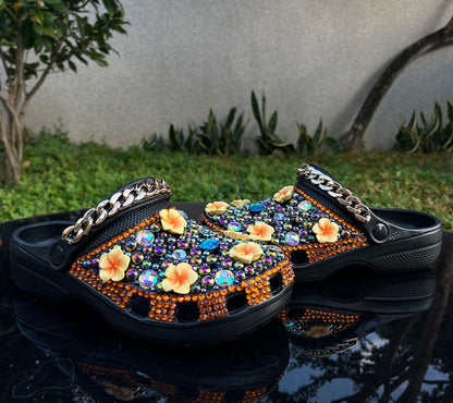 Wholesale custom Handmade Bling Rhinestone Clogs EVA Slippers