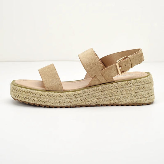 Round-toed sandals for women