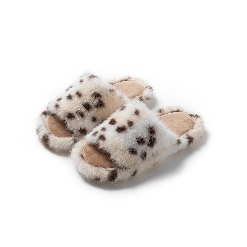 Wholesale woman warm furry slippers