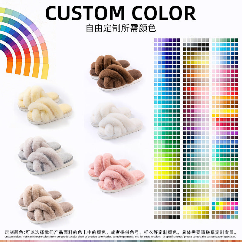 Open-toe fashion slippers