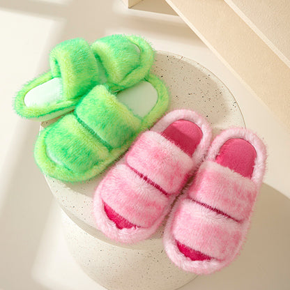 Wholesale fluffy slippers for women