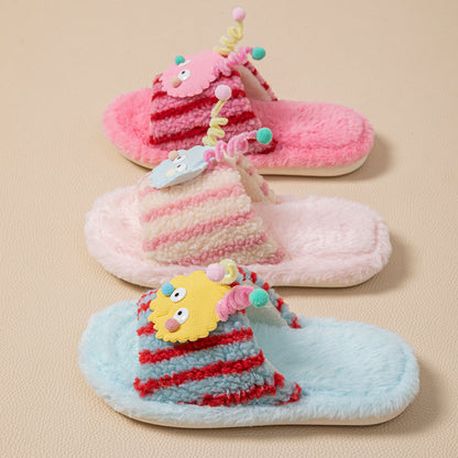Wholesale Colors home indoor  plush slippers for women