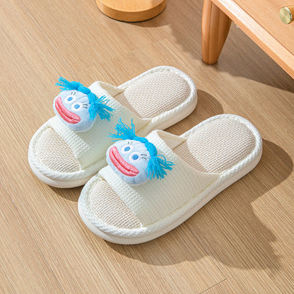 women's indoor  linen slippers
