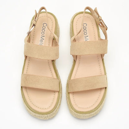 Round-toed sandals for women