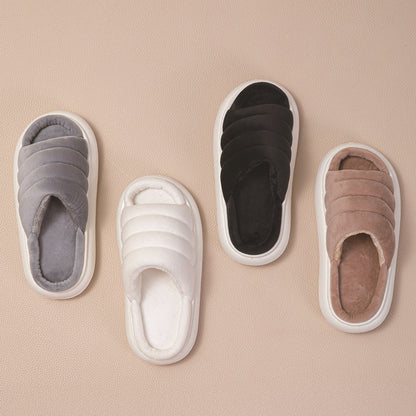 Open-toe fashion slippers