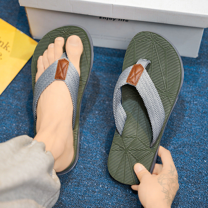 Men's anti-skid flip-flop slippers