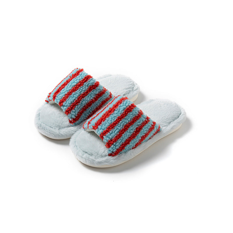 women's fluffy plush slippers home slippers