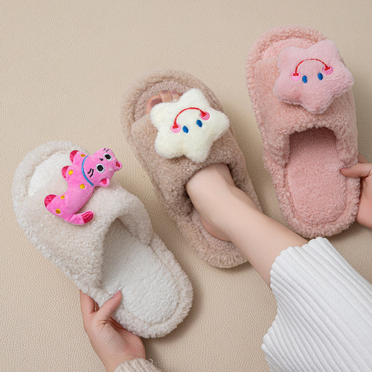 winter Cotton slippers for women