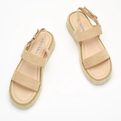 Round-toed sandals for women