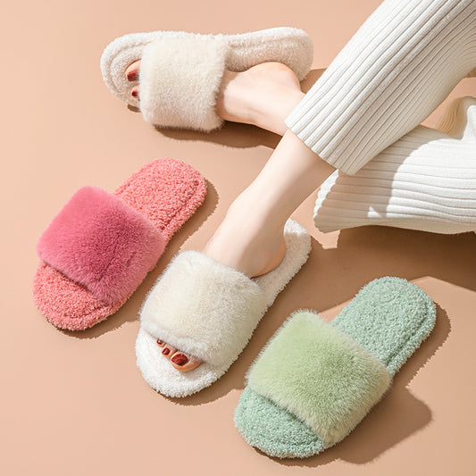 Wholesale Winter indoor plush slippers women
