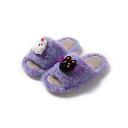 Wholesale Saints' Day Halloween Funny Cartoon Plush Slippers