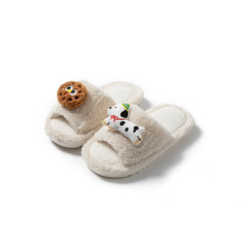 Wholesale fluffy  women slippers plush