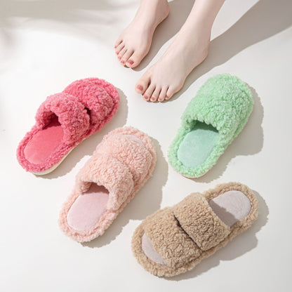 indoor fluffy slippers