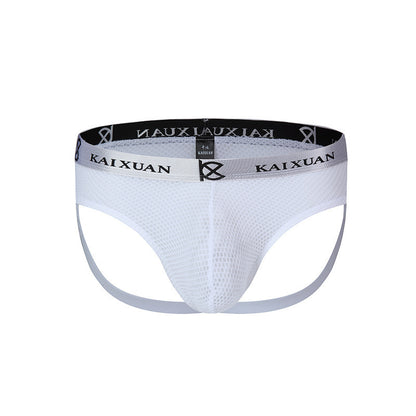 Wholesale Men's Sexy Jockstrap Underwear Elastic Strap Mesh Thongs G-string Underpants
