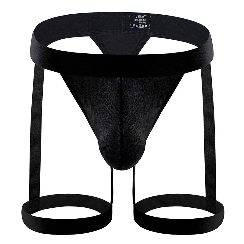 Wholesale Men's Sexy Jockstrap Underwear Elastic Strap Mesh Thongs G-string Underpants