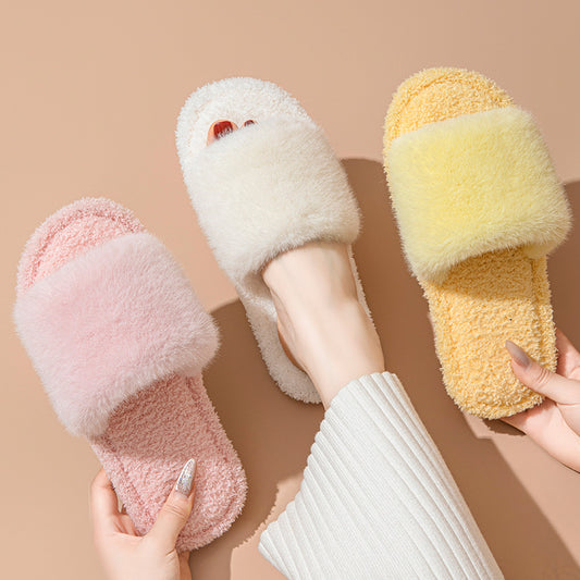 Wholesale Winter indoor plush slippers women