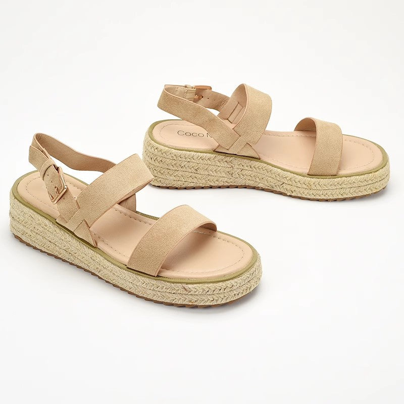 Round-toed sandals for women