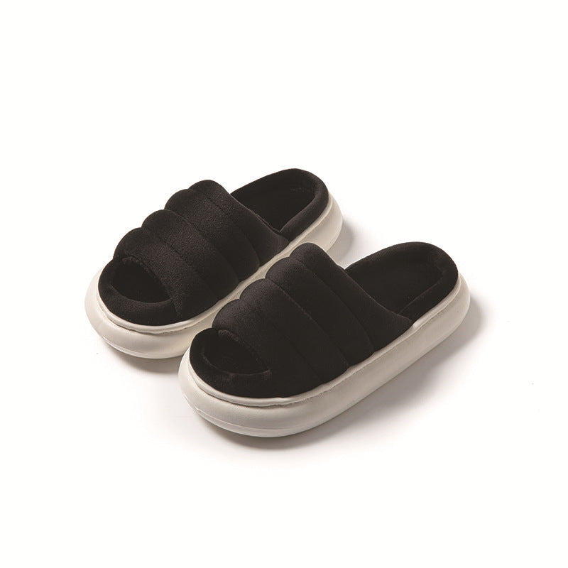 Open-toe fashion slippers
