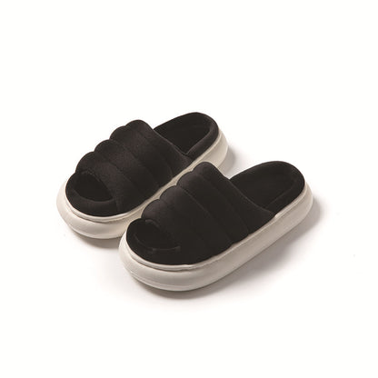 Open-toe fashion slippers