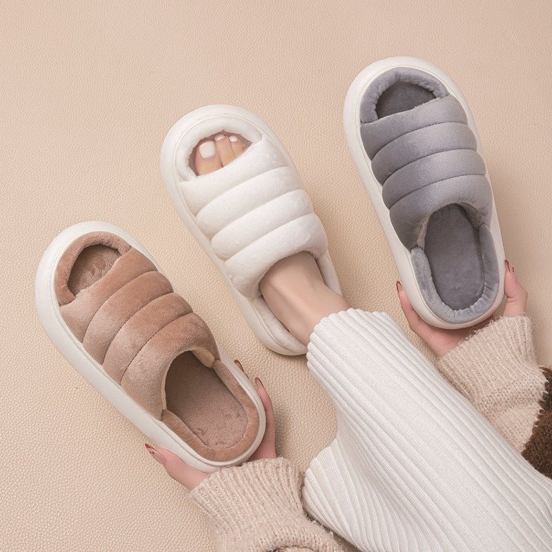 Open-toe fashion slippers