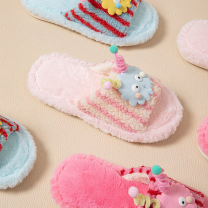 Wholesale Colors home indoor  plush slippers for women