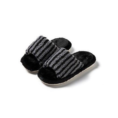 women's fluffy plush slippers home slippers