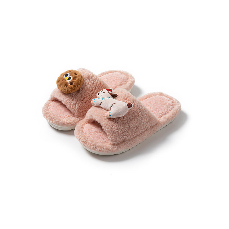 Wholesale fluffy  women slippers plush
