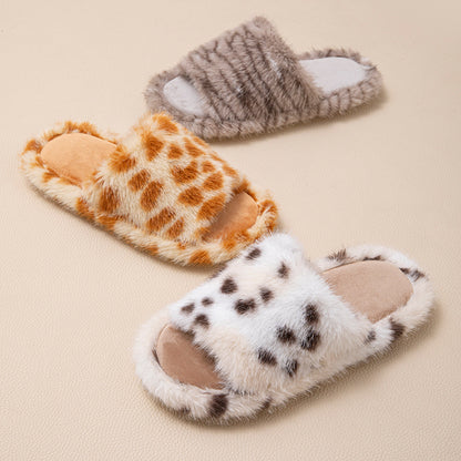 Wholesale woman warm furry slippers